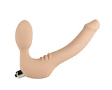 Strapless Strap On Vibrating Silicone L - Vanilla