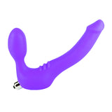 Strapless Strap On Vibrating Silicone L - Purple