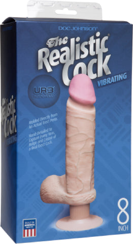 The Realistic Ur3 Cock Vibrating 8" (Flesh) Sex Toy Adult Orgasm