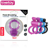 Power Clit Cockring Heart Purple