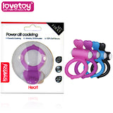 Power Clit Cockring Heart Black