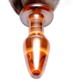 Fox Tail Glass Anal Plug