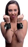 Locking Padded Wrist Cuffs with Chain