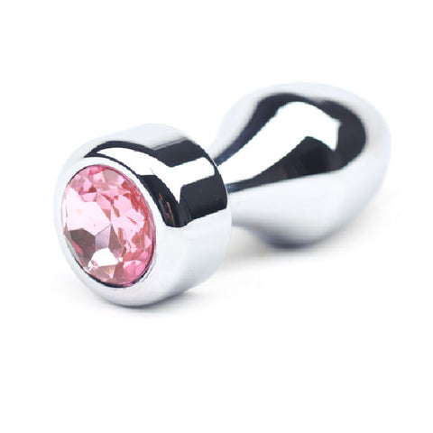 Metal Butt Plug V Pink