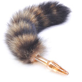 Glass Anal Plug Small w/ Fox Tail