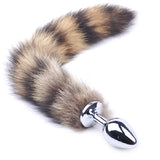 Metal Butt Plug Medium w/ Fox Tail