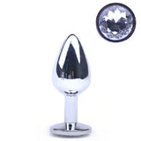 Metal Butt Plug Clear Small