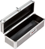 Lockable Medium Vibrator Case Silver