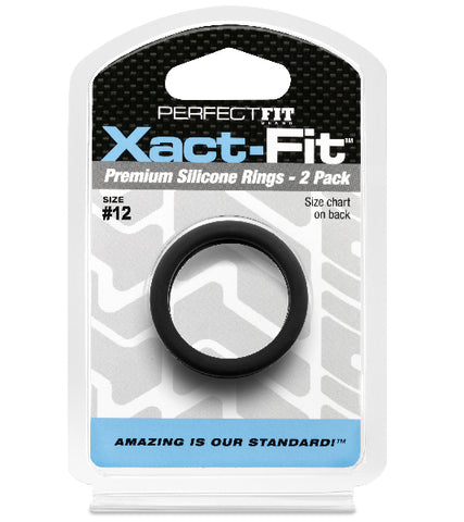 Xact-Fit #12 1.2in 2-Pack Cock Ring