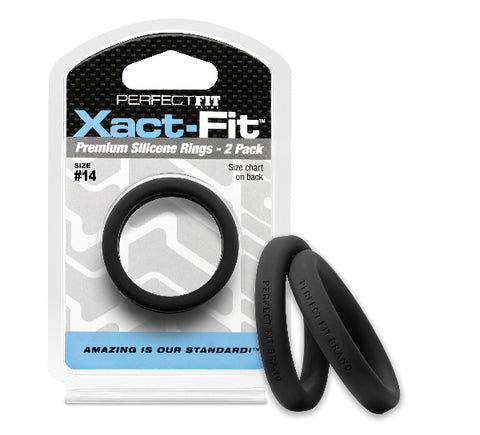 Xact-Fit #14 1.4in 2-Pack Cock Ring