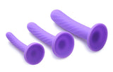 Tri-Play 3 Piece Silicone Dildo Set