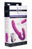 Evoke Rechargeable Vibrating Silicone Strapless Strap On