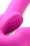 Evoke Rechargeable Vibrating Silicone Strapless Strap On