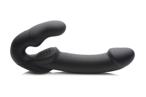 Evoke Rechargeable Vibrating Silicone Strapless Strap On