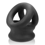 Tri Squeeze Cocksling Ballstretcher Black Ice