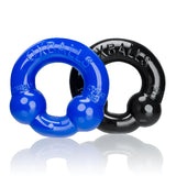 Ultraballs 2 Pack Cockring Black And Police Blue