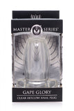 Gape Glory Clear Hollow Anal Plug Large