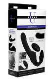 Pro Rider 9X Vibrating Silicone Strapless Strap On with Remote Control