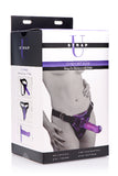 Comfort Ride Strap On Harness with Purple Dildo