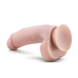 Silicone Willys 7in Silicone Dildo With Balls Vanilla