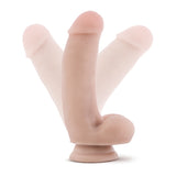 Silicone Willys 7in Silicone Dildo With Balls Vanilla