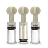 Temptasia Clit And Nipple Twist Suckers Set of 3 Clear