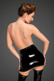 PVC Mini Skirt With Hidden Side Zipper