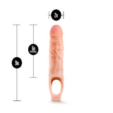 Performance 9 Inch Cock Sheath Penis Extender Vanilla