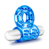 Stay Hard 10 Function Vibrating Bull Ring Blue