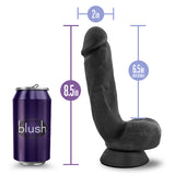 Au Naturel Bold Pound 8.5 Inch Dildo Black