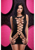 Criss Cross Mini Dress Black