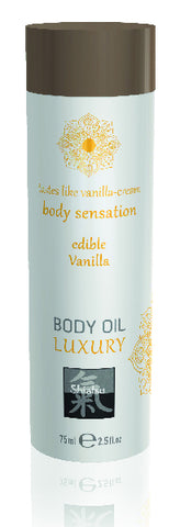 Shiatsu Luxury Body Oil Edible Vanilla