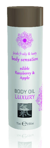 Shiatsu Luxury Body Oil Edible Raspberry & Apple