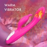 Naughty Heating Rabbit Vibrator - Pink