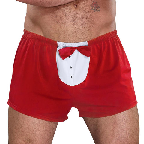 Tuxedo Boxer Novelty Underwear Red