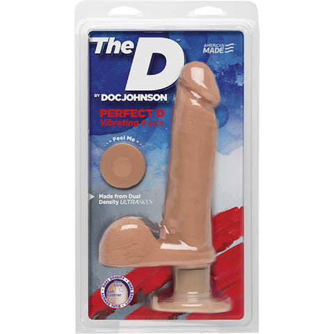 Perfect D Vibrating 8" (Vanilla) Dildo Dong Sex Toy Adult Pleasure