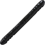 Veined Double Header Dong 18" (Black) Sex Toy Adult Pleasure