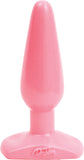 Butt Plug Smooth Anal Sex Toy Adult Pleasure Slim/Medium (Hot Pink)