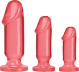 Crystal Jellies Anal Starter Kit  Sex Toy Dildo (Pink)