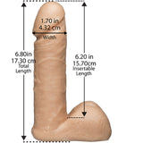 6" Realistic - Vanilla  Dong Dildo Sex Toy Adult Pleasure Orgasm (No Packaging)