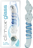 Glass 4-Way Glass Dildo Sex Toy Adult Pleasure
