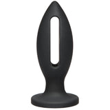 Wet Works - Lube Luge Premium Silicone Anal Butt 4" (Black)