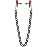 Chain Nipple Clips With Heavy Chain Silicone Tips Bondage Sex Toy