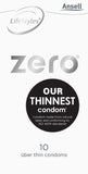 Zero 10's Condom Sex Toy Adult Orgasm Pleasure