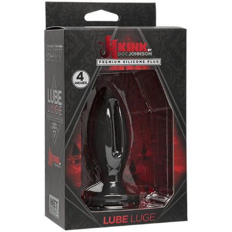 Wet Works - Lube Luge Premium Silicone Anal Butt 4" (Black)