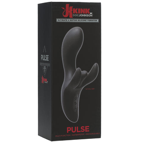 Pulse - Ultimate 4 Motor Silicone Vibrator (Black) Sex Toy Adult Pleasure Orgasm