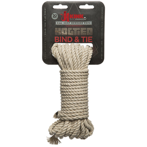 Bind & Tie - Hemp Bondage Rope - 30 Ft Sex Toy Adult Pleasure