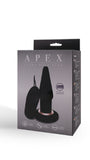 Apex Butt Plug Large Sex Toy Adult Pleasure (Black)