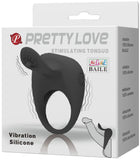 Stimulating Tongue Cockring (Black)