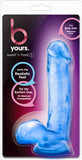 B Yours Sweet N' Hard 1 Dildo Dong Suction & Harness Compatible Sex Toy Adult Pleasure (Blue)
